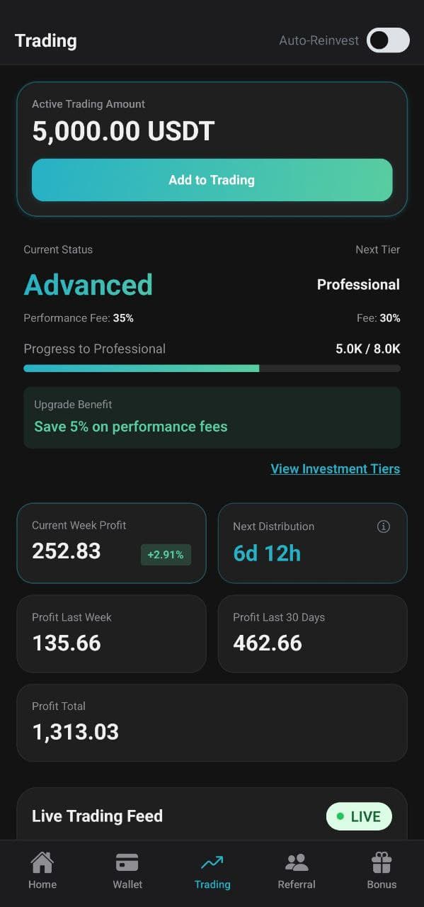Advanced Trading Interface